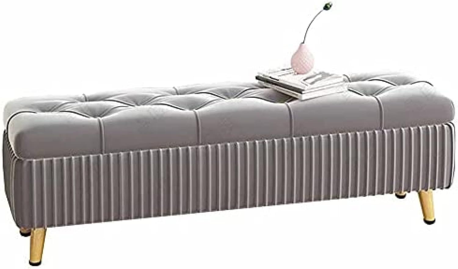 Folding Stool, Flannel Bench, Lift Bedroom Rack for Stool,Pink,120cm/47.2in (Green 120cm/47.2in) (Red 80cm/31.5in)