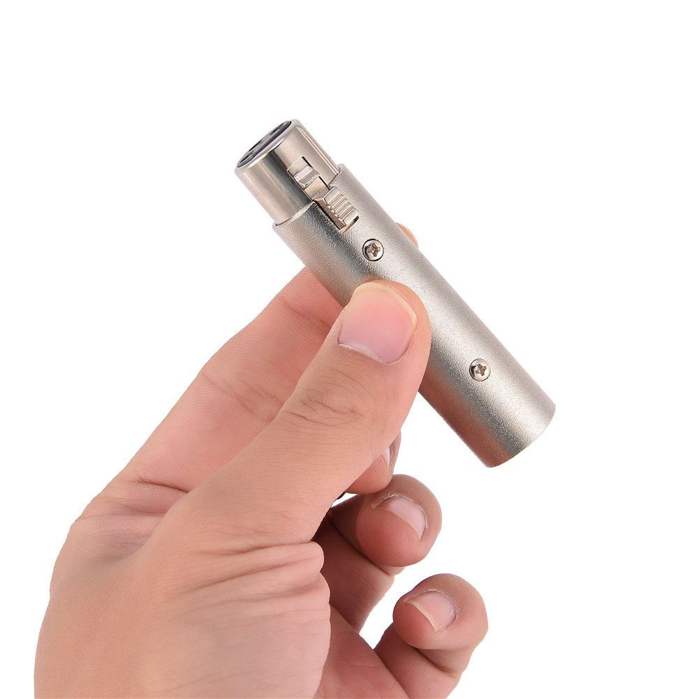 2-Pack 3-Pin XLR Male to Female Adapter Connector, Audio Microphone Extension Cable for Mixers PA Systems Studio Equipment - Image 3