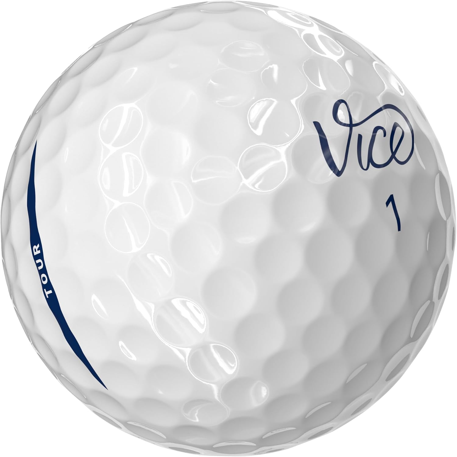 Vice Tour Golf Balls, with Duro White Glove, Right Hand | Increased Distance and Spin Control, High Compression, 3-Piece, Surlyn Cover, for All Swing Speeds | with Signature Series Tees
