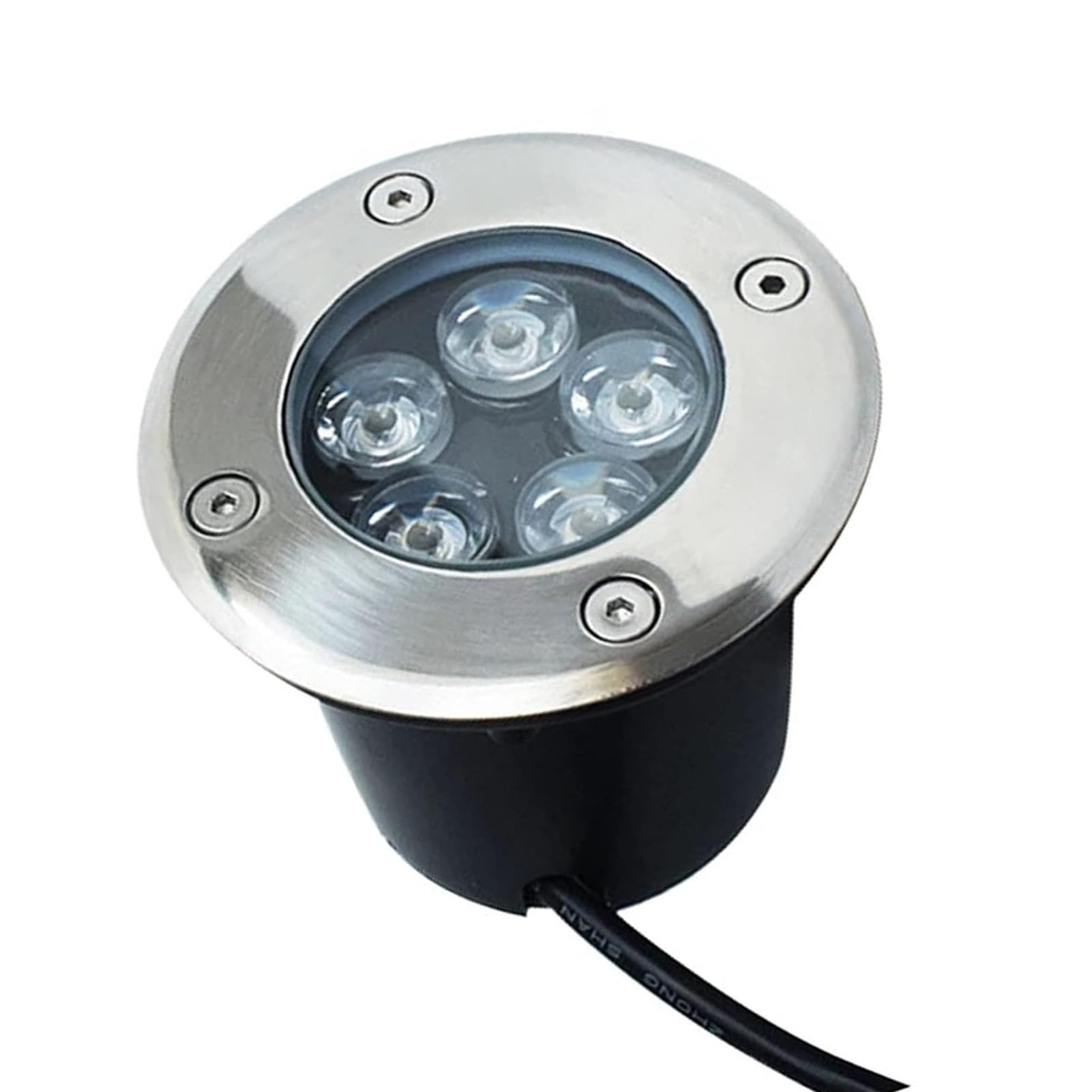 Spot De Sol LED Meda - éclairage Extérieur / éclairage De Jardin Spots De Sol 5w Acier Carre 24v Plug Play Ip67 Blanc Chaud