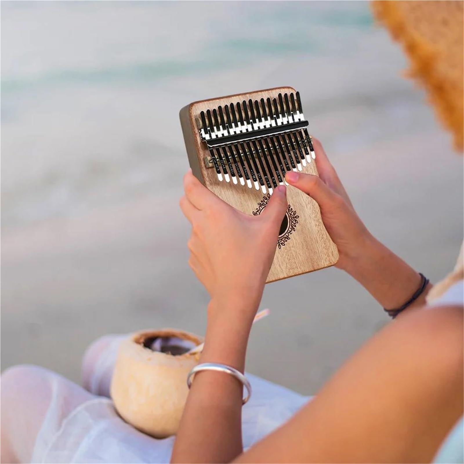 Kalimba Principiantes Kalimba Portátil De 17 Teclas Para Principiantes Y Adultos