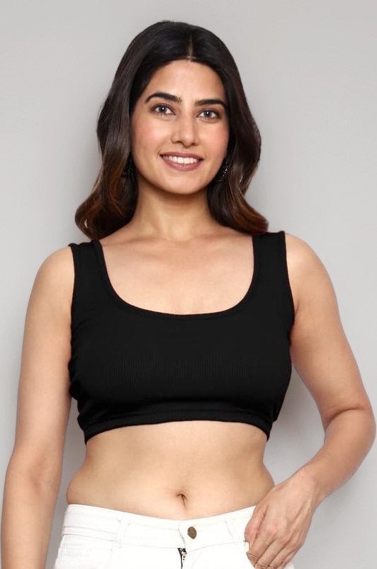 Hosiery Knitted Trendy Classic Square Neck Tank Top for Women's and Girls