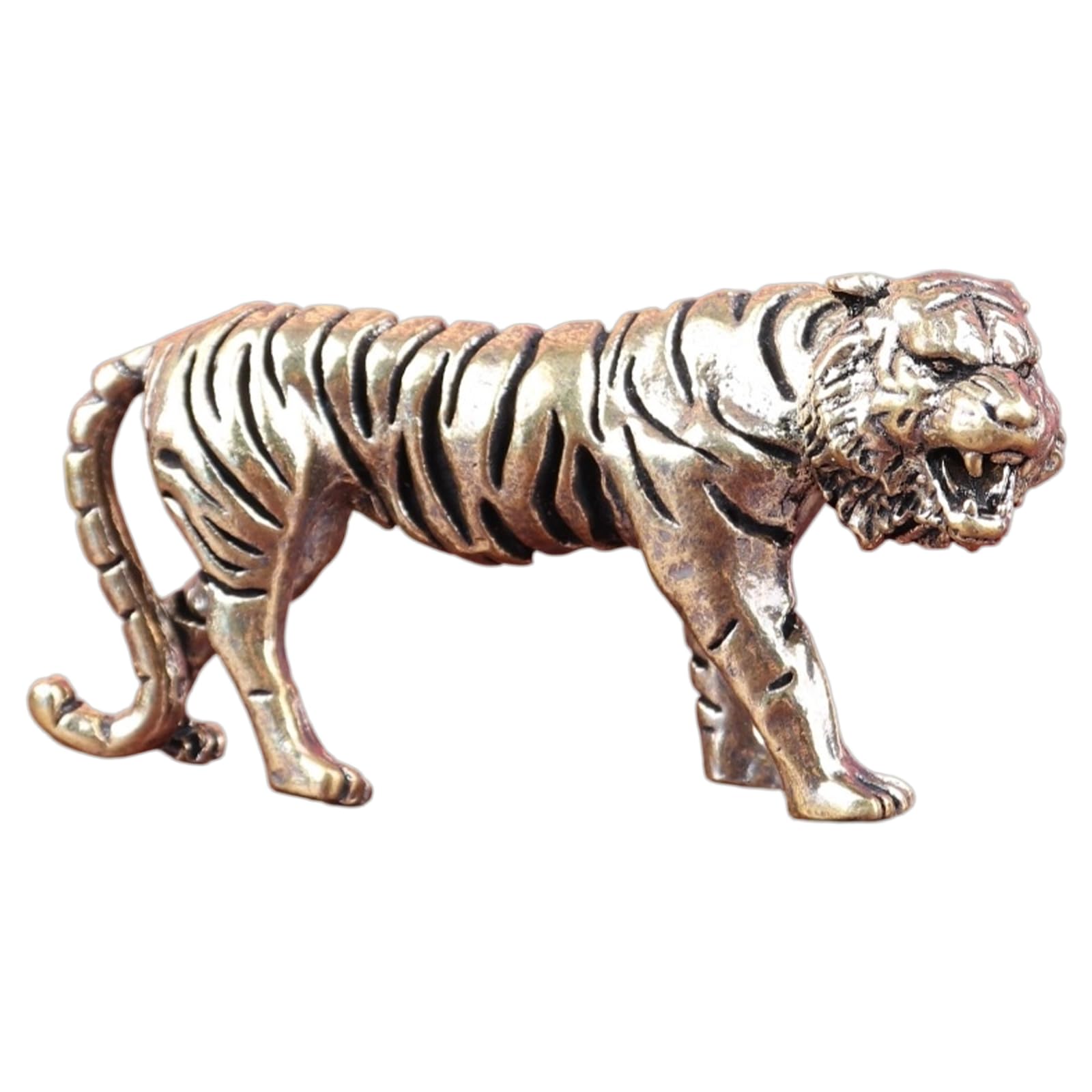 LWHZOFR Miniature Brass Animal Statue Home Offices Decors Antique Animal Miniature Sculpture for Bookshelf Desktop Ornament Home Offices Decors