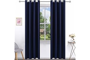 96 Inches Navy Blue Blackout Curtains: Transform Your Room into a Private Oasis of Tranquility