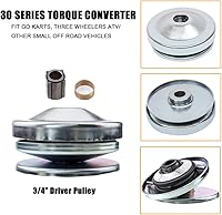Vista 3 de MOOSUN Serie 30 6.5 HP Go Kart Mini convertidor de par de bicicleta convertidor de embrague polea de repuesto Comet Manco 212CC 3/4 "Diámetro 10T