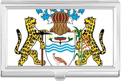Guyana South America National Emblem Business Card Holder Case Pocket Box Wallet