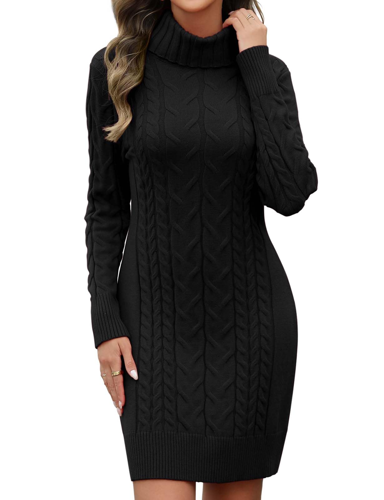 heekpek Vestito Donna Elegante Invernale Collo Alto