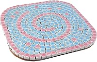 Vista 7 de Kit de manualidades de posavasos de mosaico, da vida a tu creatividad 2 piezas Rainbow Mix 3.9 in