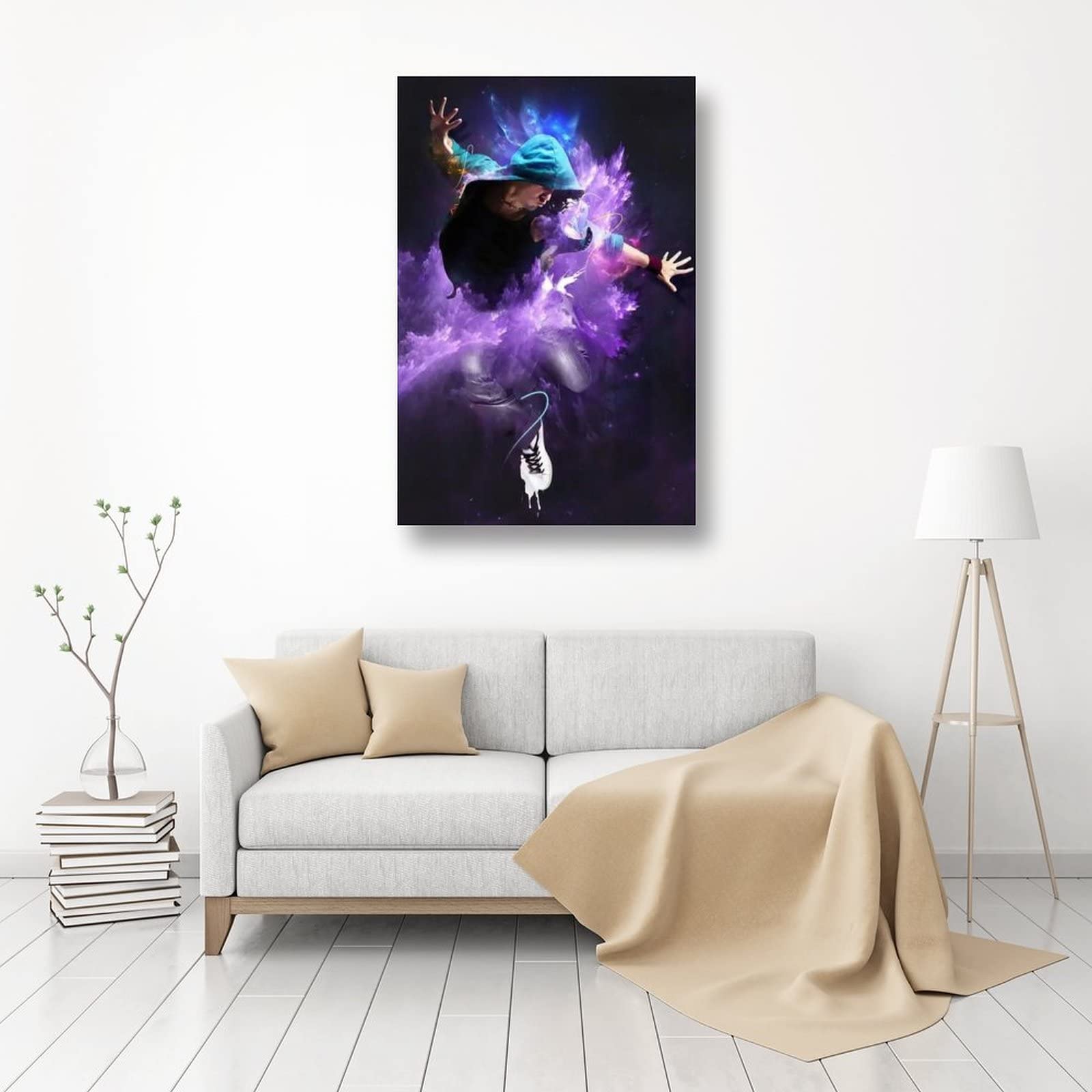 Poster artistico hiphop, decorazione da parete, opere d'arte moderne per la casa, 40 x 60 cm