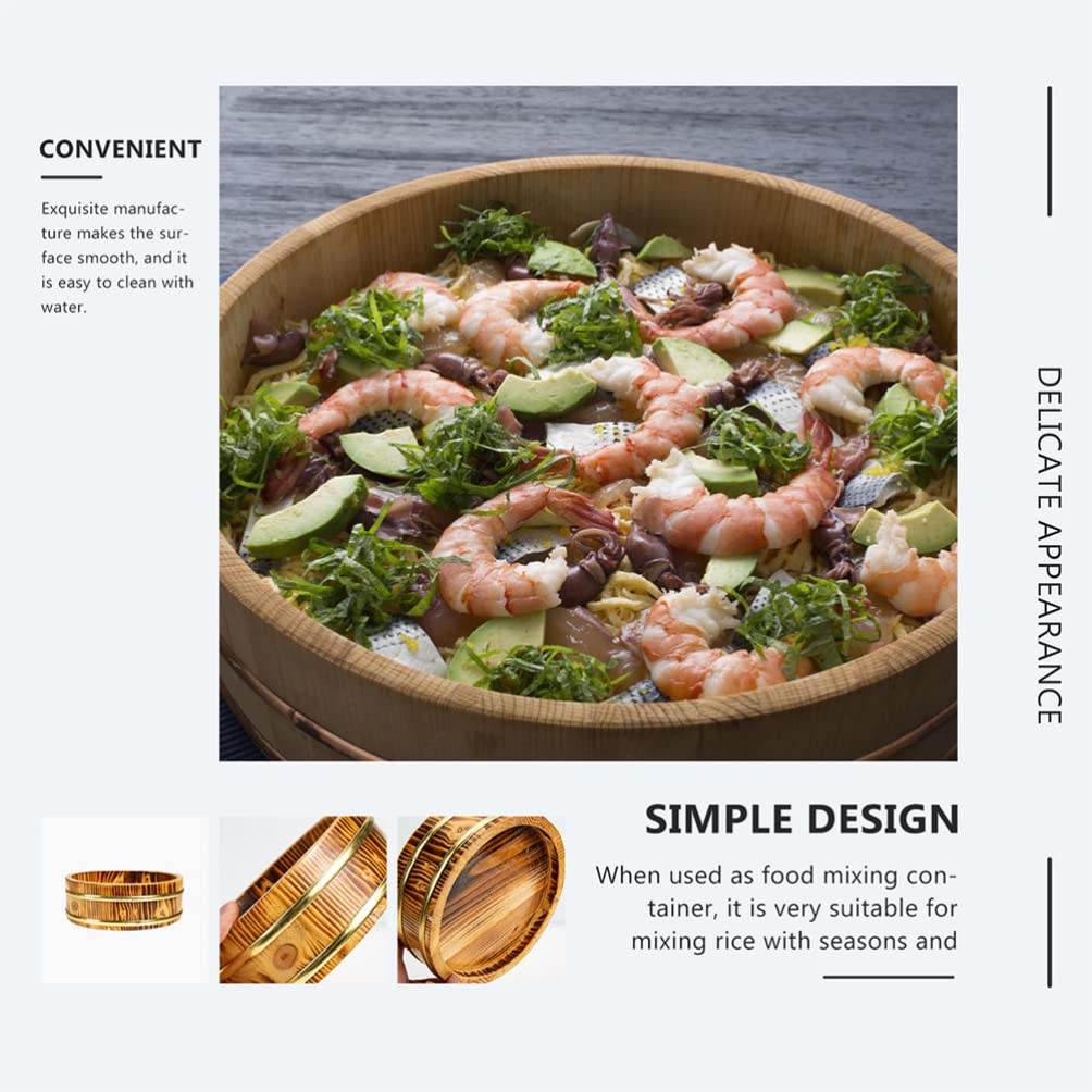 Amazon.co.jp: 寿司桶 飯台 22㎝ 飯台 小 飯切 飯台 寿司桶 天然竹