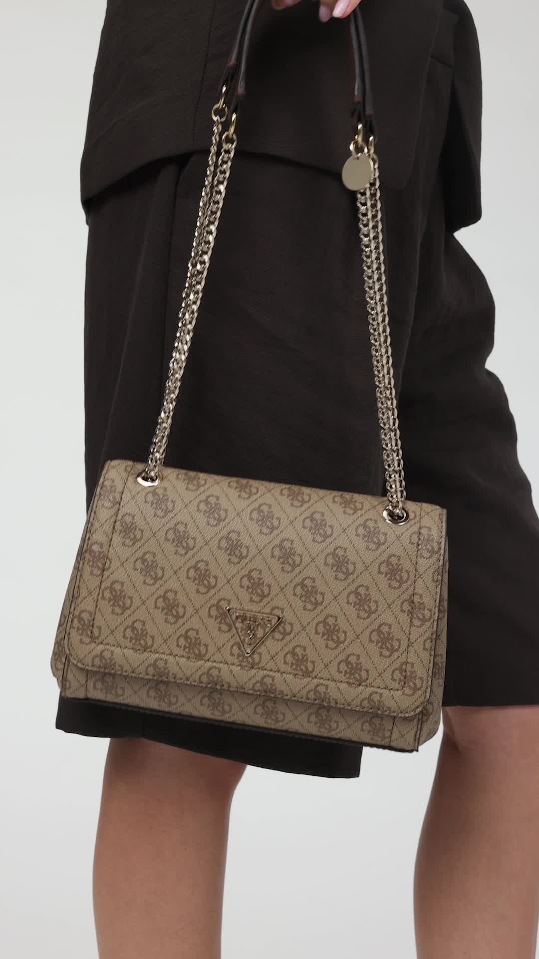 Guess Noelle In Brown For Women | Crossbody Flap Bag