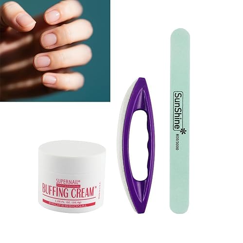 Miniatura 3 de Kit de manicura con pulidor y brillo de uñas, con pulidor de uñas y brillantina, bloque de pulidor de uñas, crema pulidora para uñas naturales,