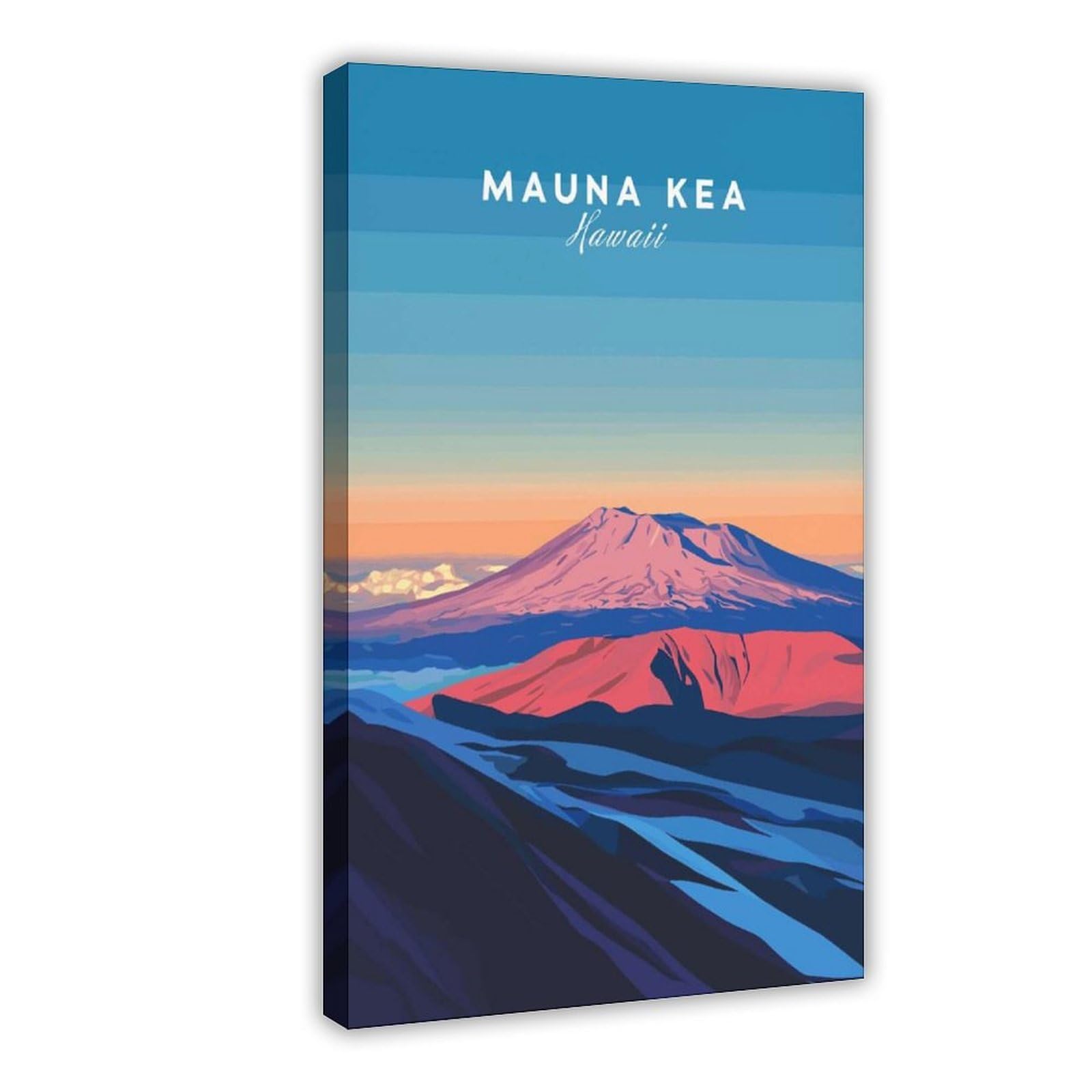 Bareronor Mauna Kea Canvas Poster Bedroom Decor Landscape Office Room Decor Gift 24" L X 36" W