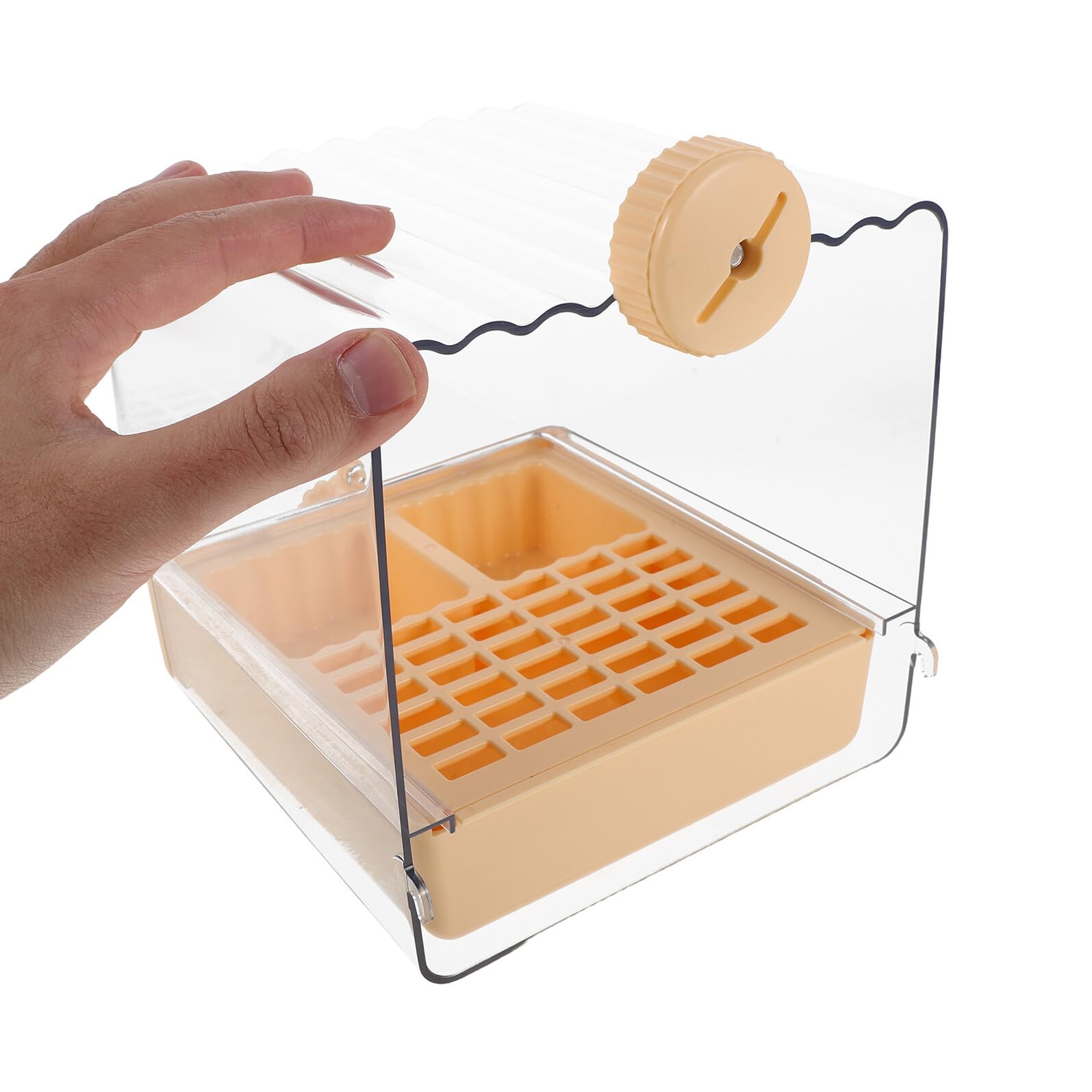 Vasca per Pappagalli da Appendere Ciotola per Bagno per Uccelli Mangiatoia per Gabbia Supporto Resistente alla Scivolata Facile Installazione Pulizia Semplice Adatto per Piccoli