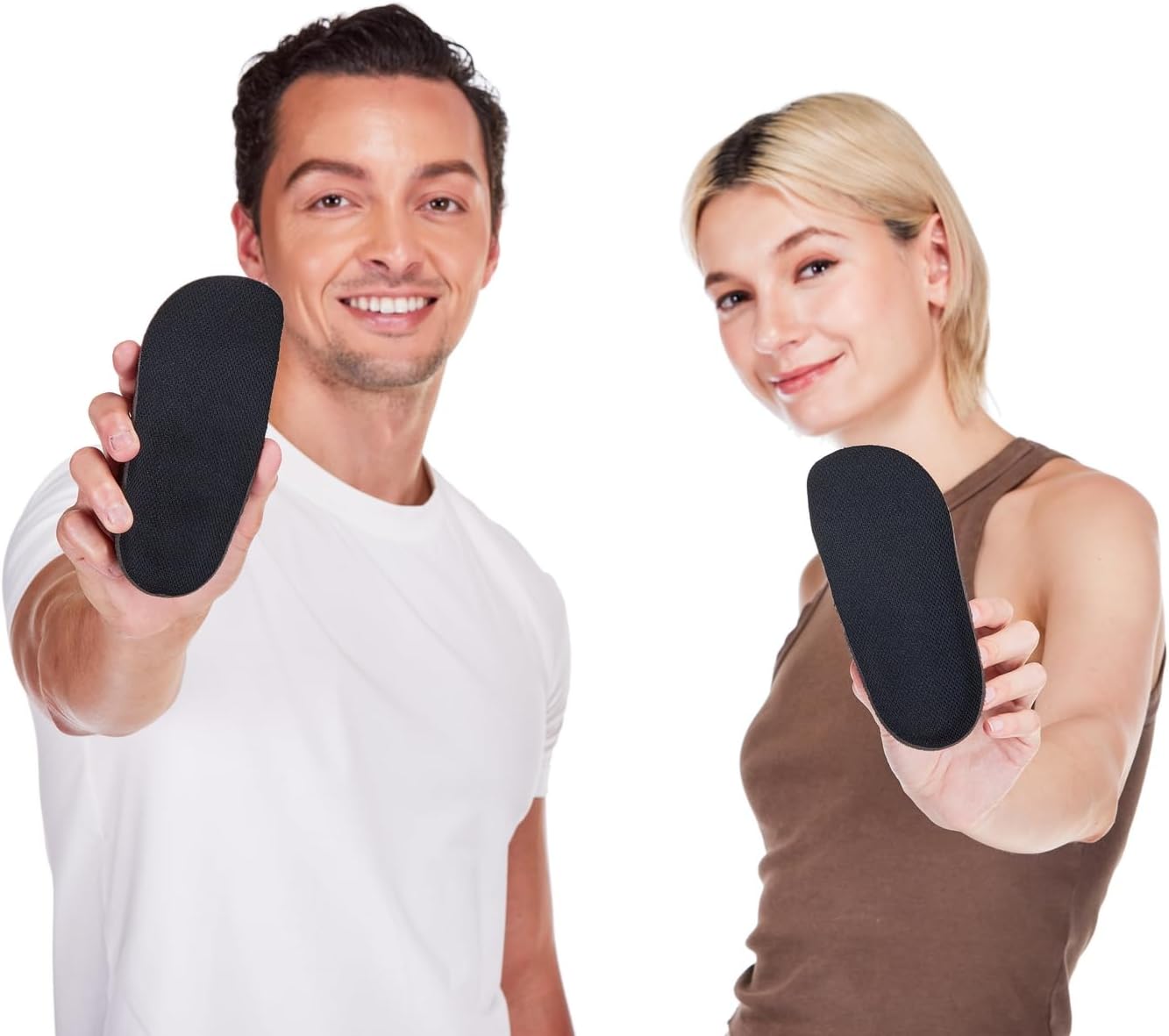 CALTO Adjustable 1.8 Inch Height Increase Insoles for Men & Women - 3/4 Length Heel Lifts - Unisex Orthotic Shoe Inserts for Leg Discrepancy (Black) - Image 7