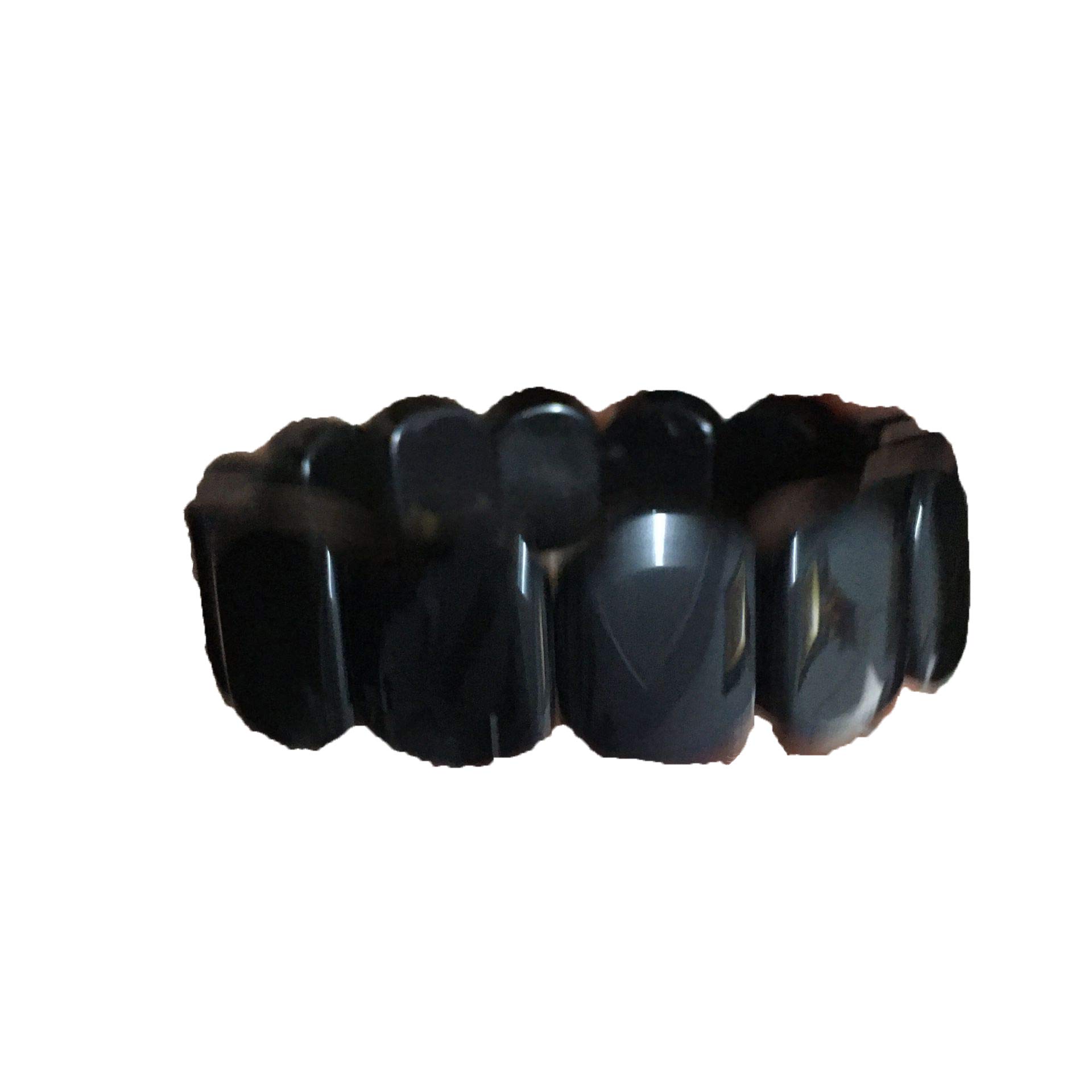 Bracelet en obsidienne naturelle idée cadeau symbolique mixte
