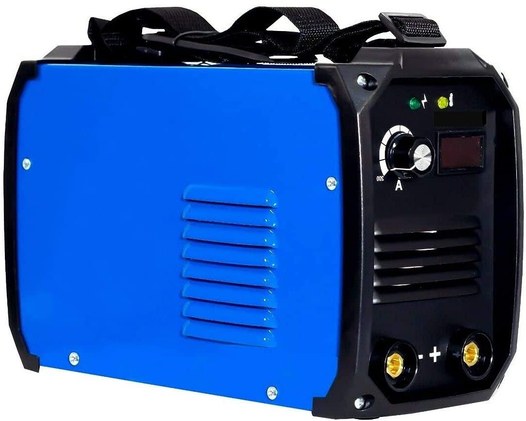 Soldador inverter con accesorios completos. Corriente continua MMA200 Soldadora turboventilada con tecnología IGTB