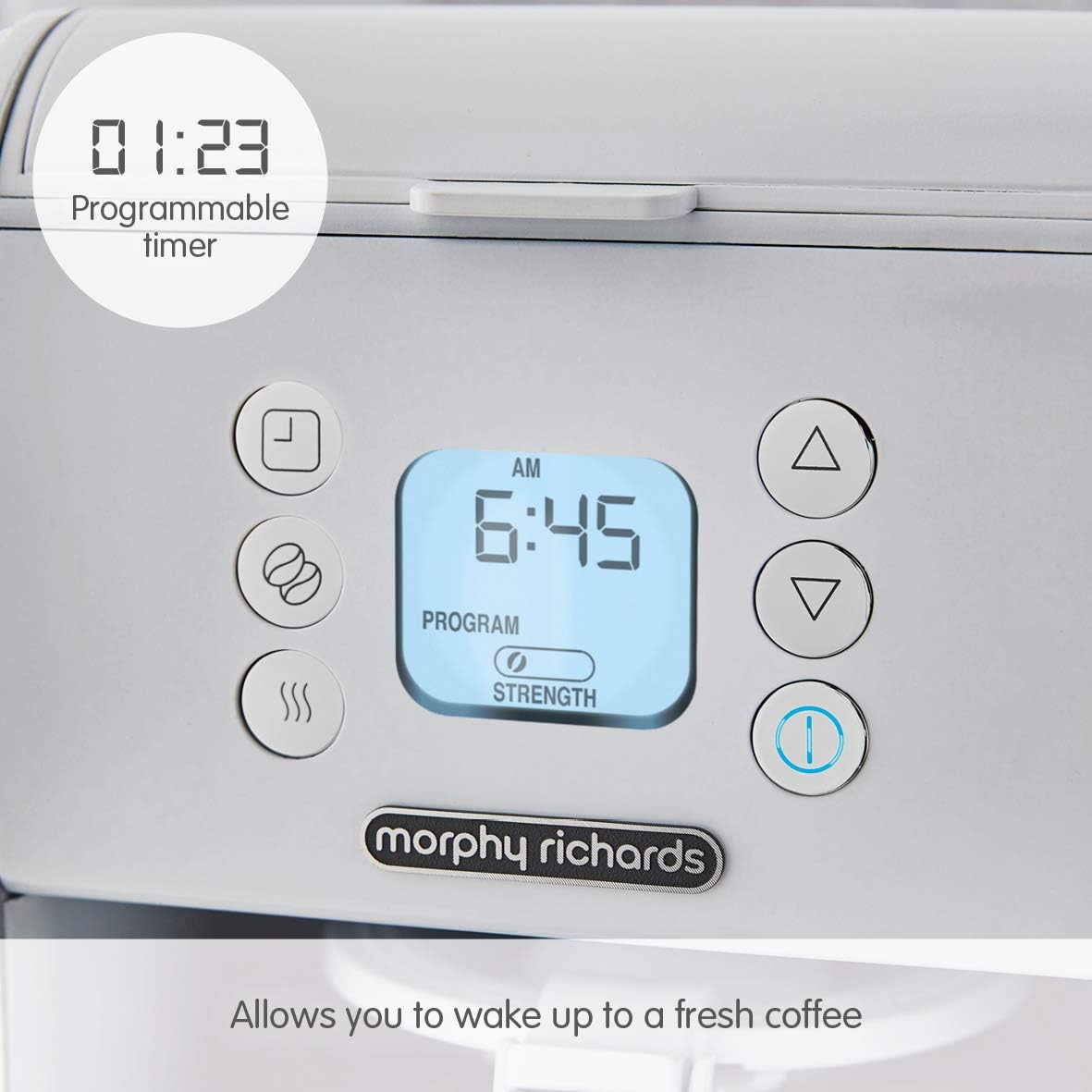 Morphy Richards 163007 Verve Pour Over Filter Coffee Machine, 12cups, White 7 61s aqWl9zL. AC SL1181