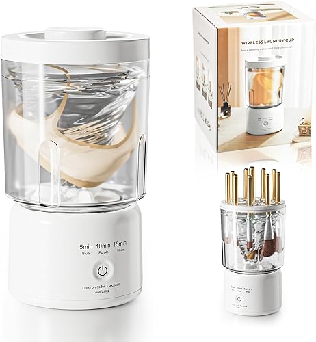 Mini lavadora portátil, lavadora portátil compacta y limpiador de brochas de maquillaje, lavadora de ropa interior para Scoks y ropa pequeña idea