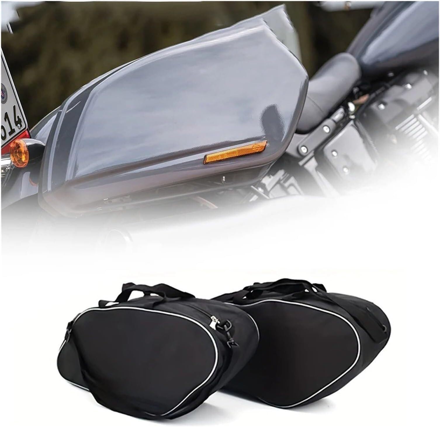 Per Moto Per FLSB Per Softail Sport Glide 2018-Up Per FXLRST Low Rider ST 2022 Coppia Di Borsoni Borsa A Tracolla Singola Borsa Laterale(1pcs)
