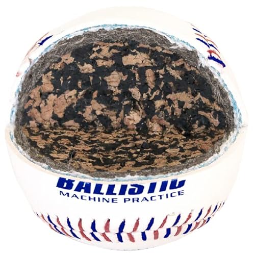 Baden Ballistic Leather Pitching Machine Baseballs, (One Dozen) #TOP5