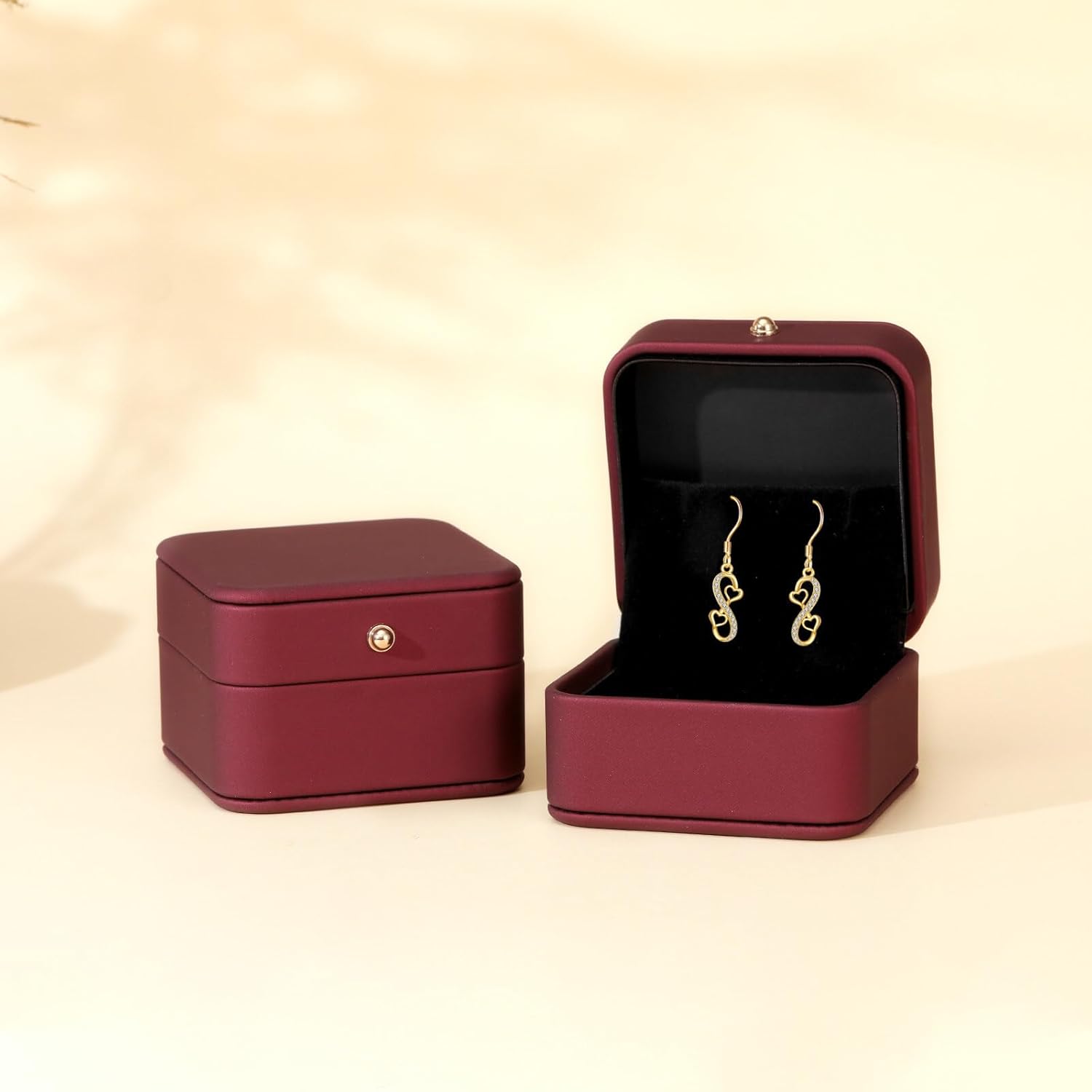 14K Solid Gold Infinity Earrings for Women Real Yellow Gold Infinity Heart Dangle Earrings Jewelry Birthday Gifts for Wife Mom - Image 6