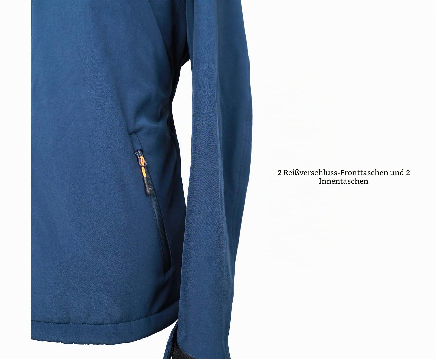Acme Projects Fleece-Gefütterte Softshell-Jacke Herren Abnehmbare Kapuze Wasserdicht Winddicht Atmungsaktiv 8000mm/5000g YKK-Reißverschluss Wandern Radfahren Camping