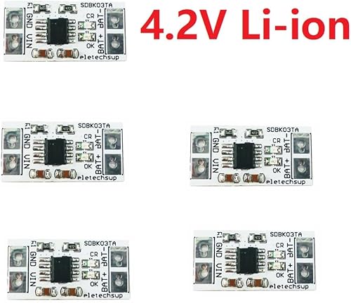 Miniatura 2 de 1A 3.7V Li-ion Li-Po 3.2V LiFePO4 Cargador MPPT Batería Solar 4.2V 3.6V Módulo controlador para Panel Solar Energía móvil USB (5PCS 4.2V Li-ion)