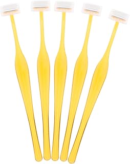 فوميز. 20 قطعة من ماكينة حلاقة البيكيني المحمولة للرجال مع غطاء ملون للحلاقة ديرما بلاين المنزلية لمزيلات الشعر ومشط متعدد الوظائف متعدد الرؤوس وتشذيب اليد للنساء