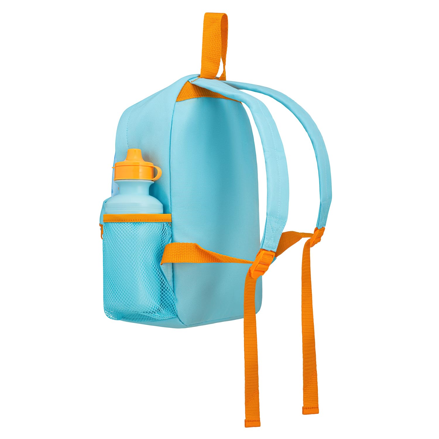Bluey Ensemble sac à dos 4 pièces avec sac à déjeuner, bouteille d'eau et trousse à crayons, cartable pour garçons avec poche kangourou et côté en maille, pour enfants de 2 à 7 ans