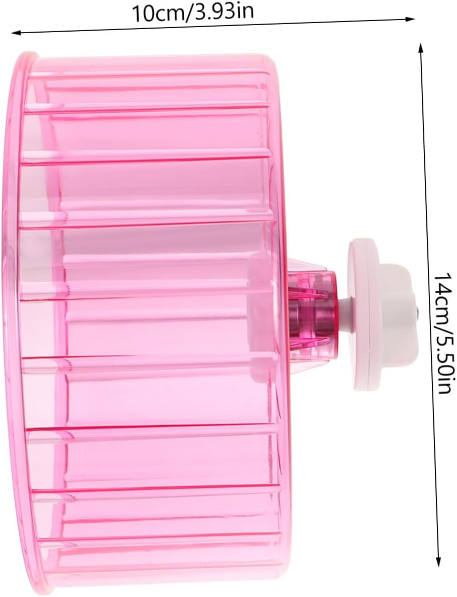 Silent Hamster Running Wheel with Dual Bearings Lightweight Exercise Wheel for Gerbils Chinchillas Guinea Pigs Quiet Pet Sports for Small Animals
