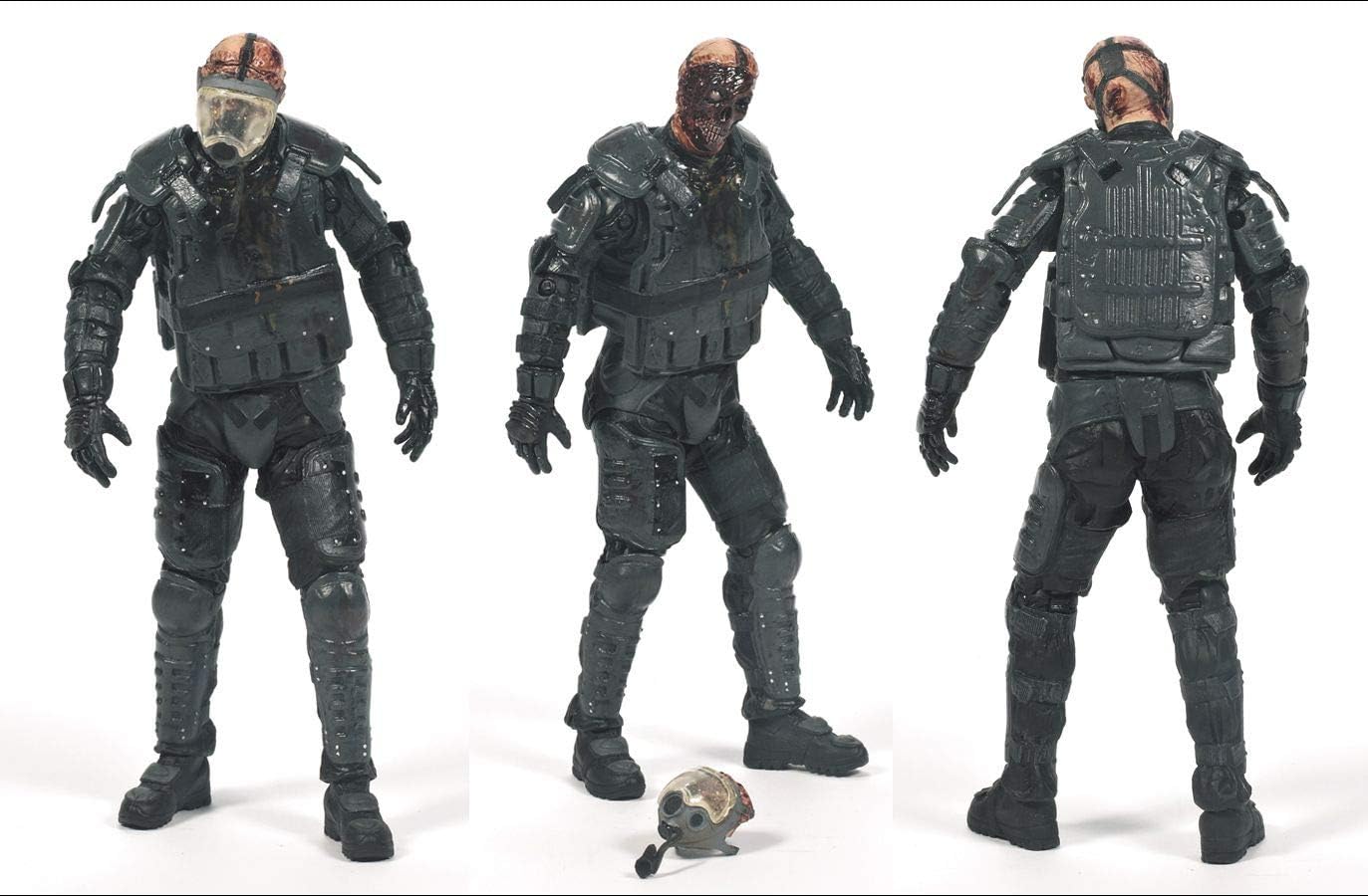 McFarlane Toys The Walking Dead TV Series 4 Riot Gear Gas Mask Zombie Action Figure