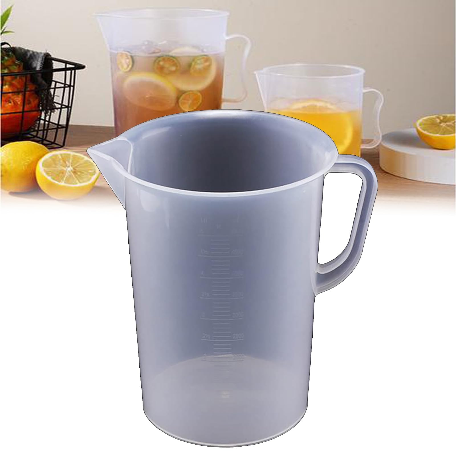 Misurini per Liquidi (250-5000 Ml), con Manico, Forte Flessibilità/Non Facile da Rompere, Misurazioni Accurate/Scala Chiara, per La Misurazione,5000ml