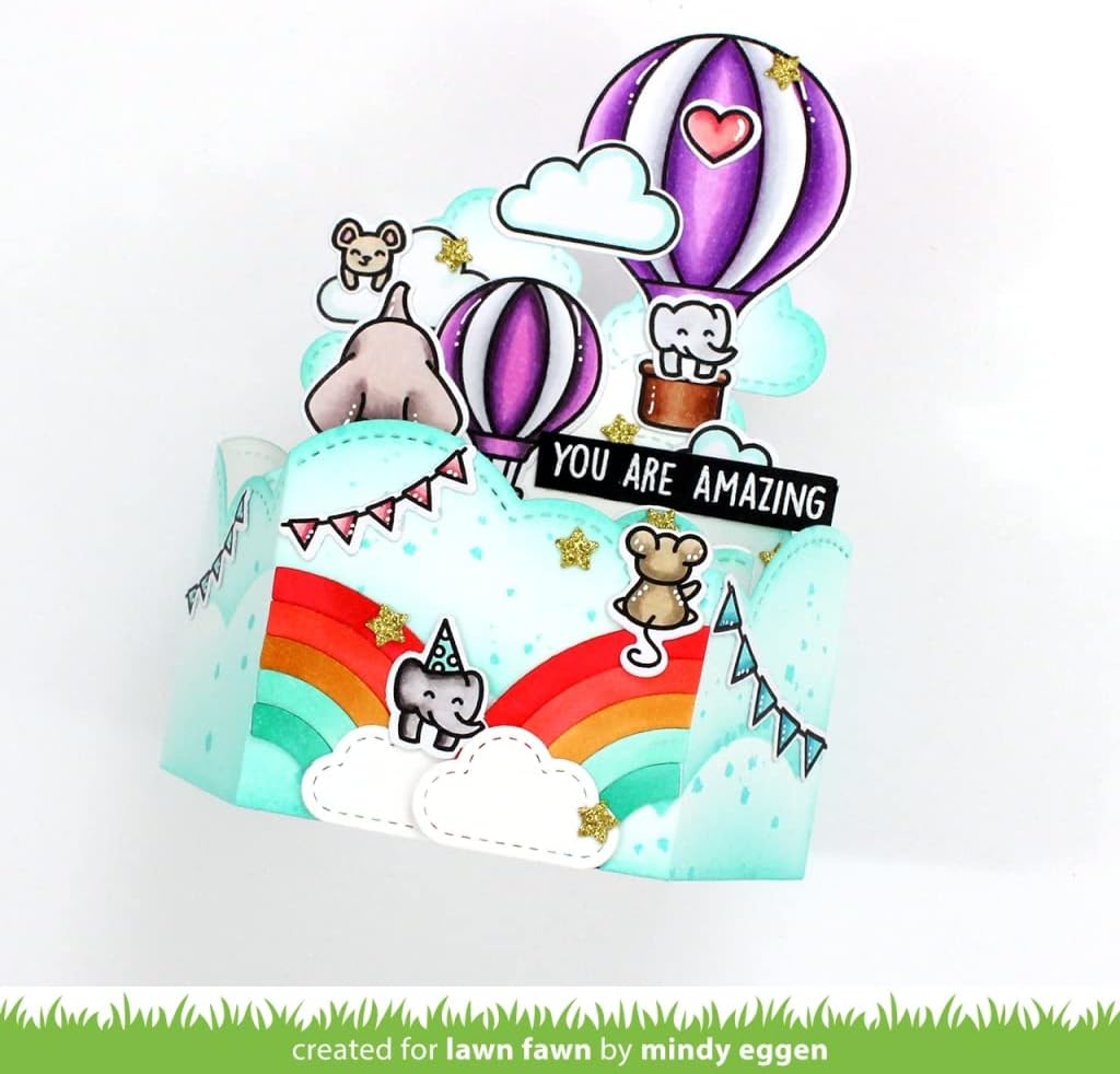 Lawn Fawn LF3092 Platform Pop-Up Cloud Inserts Dies