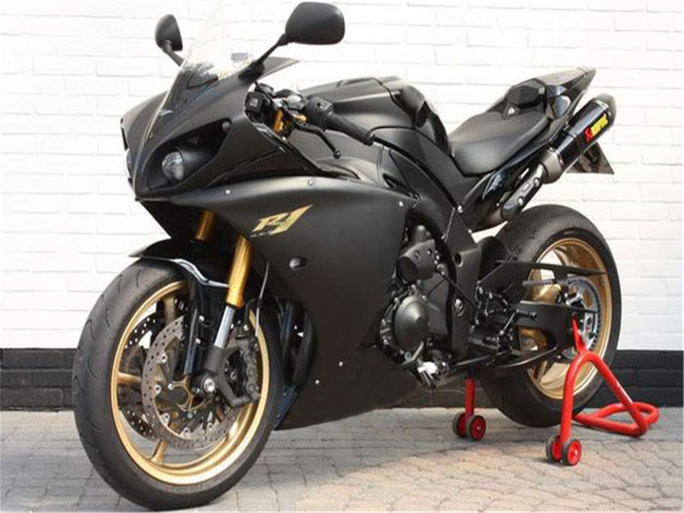 NT FAIRING Glossy Matte Black Injection Mold Fairing Fit for YAMAHA 2009 2010 2011 YZF R1 Aftermarket Painted Kit ABS Plastic Set Motorcycle Bodywork 09 10 11