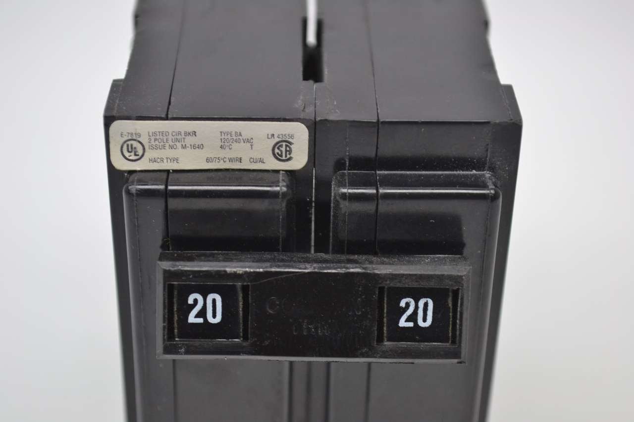 Cutler Hammer BA220 Circuit Breaker 2P 20A 120/240VAC