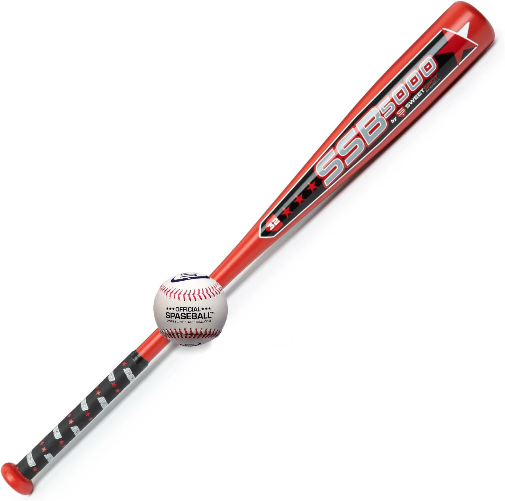 SweetSpot SSB 5000 | Plastic Bat and Ball Combo Set | 32” Length | Backyard Baseball Set for Youth, Kids, Teens, and Adults