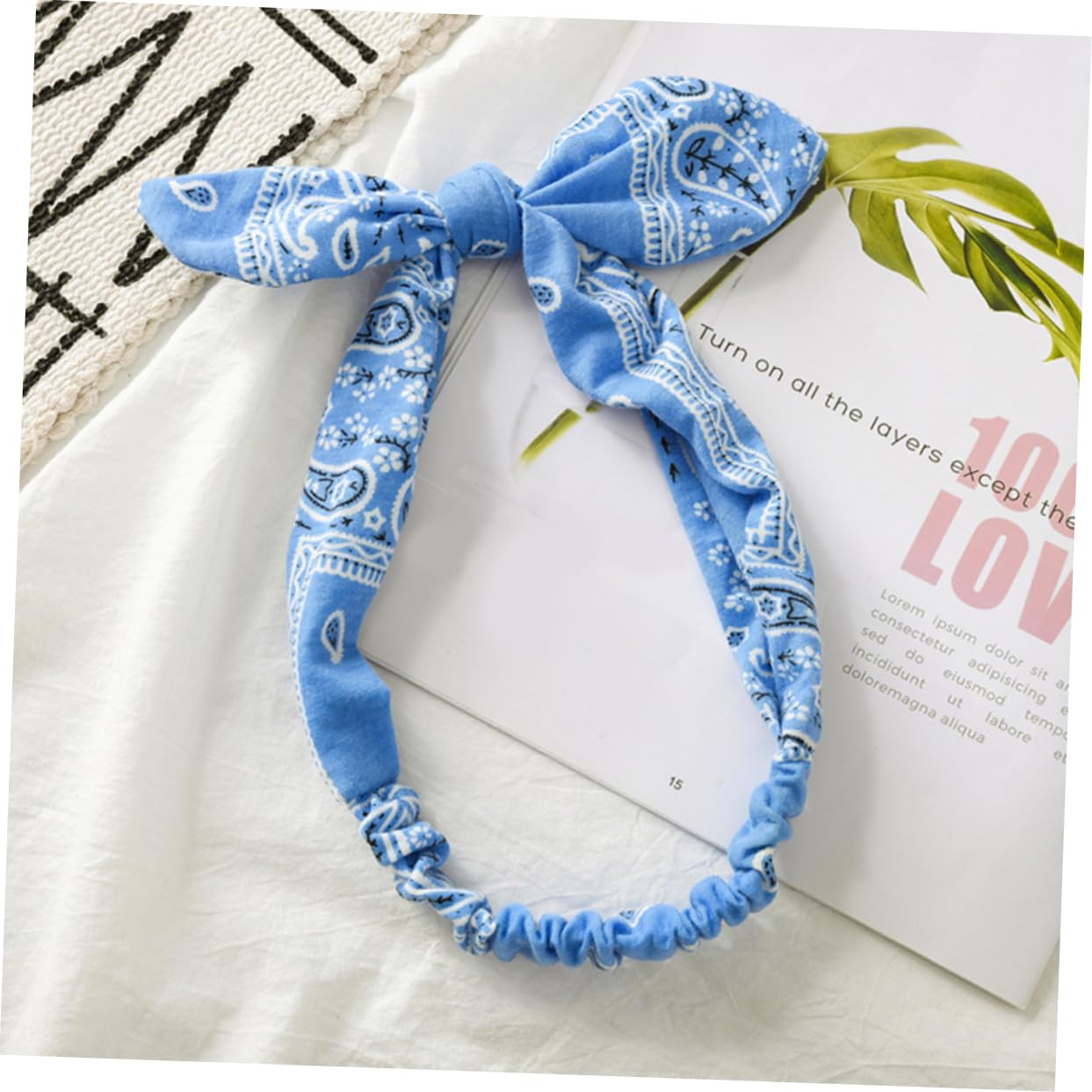 MAGICLULU 12 Pz a nodo scrunchies hair band turbanti per da donna nastri per per ragazze cerchietti bambina per con fiocco delle orecchie