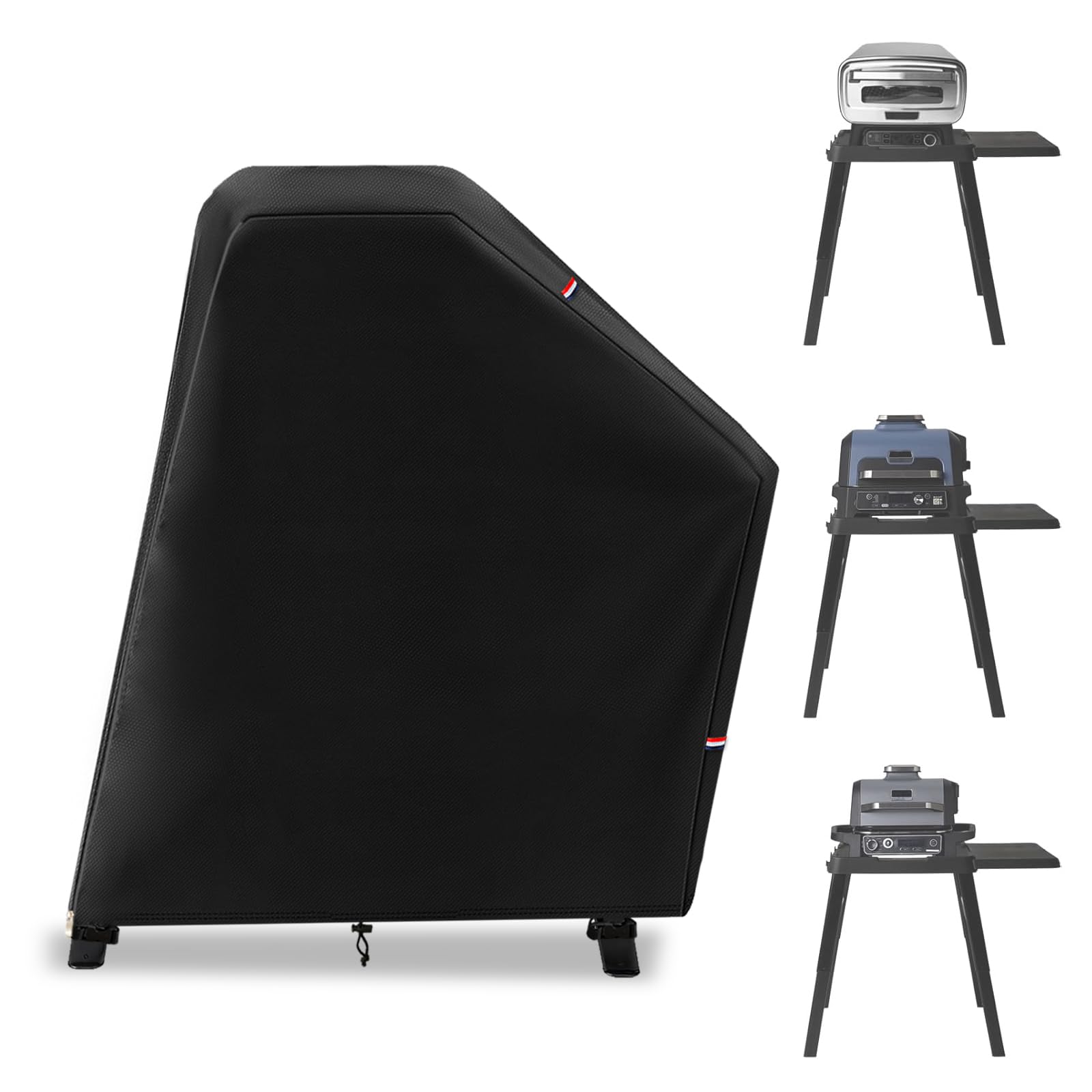 Cover for Ninja XSKUNSTAND Outdoor Stand with One Side Tables,Compatible with Artisan Pizza Oven MO201,Ninja Woodfire Collection OG700, OG800, OG900, & OO100 Series(Cover Only)