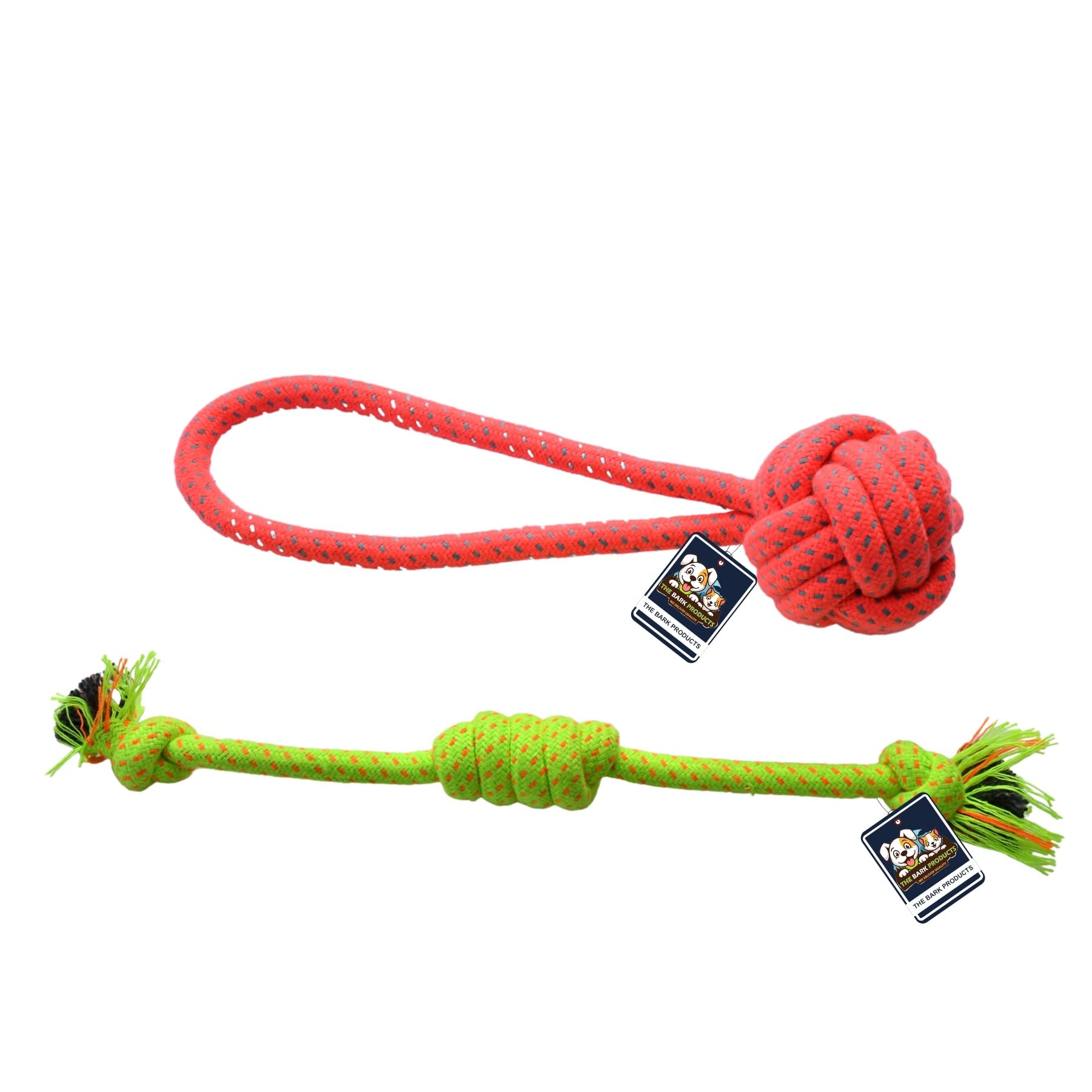 The Bark Products Set of 2 Heavy Duty Dental Dog Chew Toys (Rope Toffee + Rope Handle Ball) Polyester Blend Durable Exceptional Attractive Vibrant Colors (Color May Vary) (B0BJ99NHCQ) Amazon Price History, Amazon Price Tracker