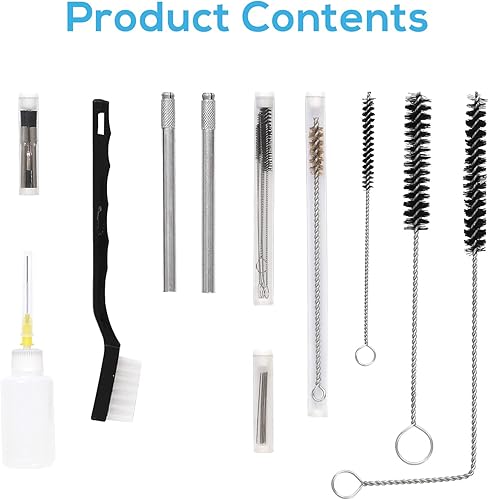 Miniatura 7 de CANOPUS Kit de limpieza profesional de pistola de pulverización, juego completo de mantenimiento de 23 piezas para limpiar pistolas de pulverización