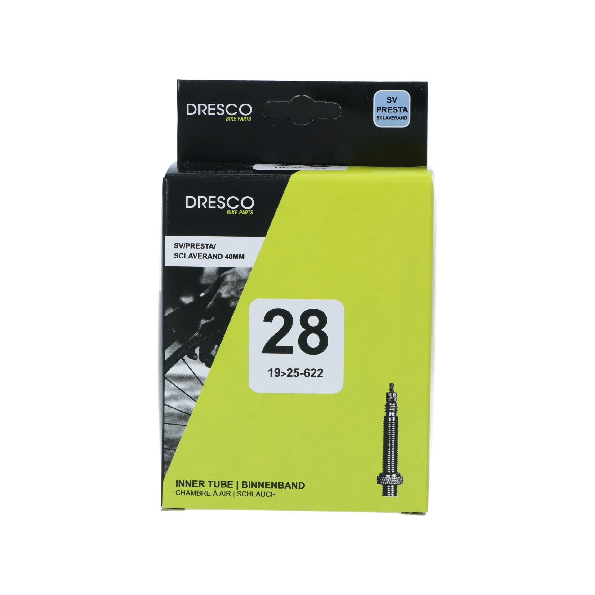 Dresco Unisex Adult Air Hose 700 x 23C SV 40 mm Black