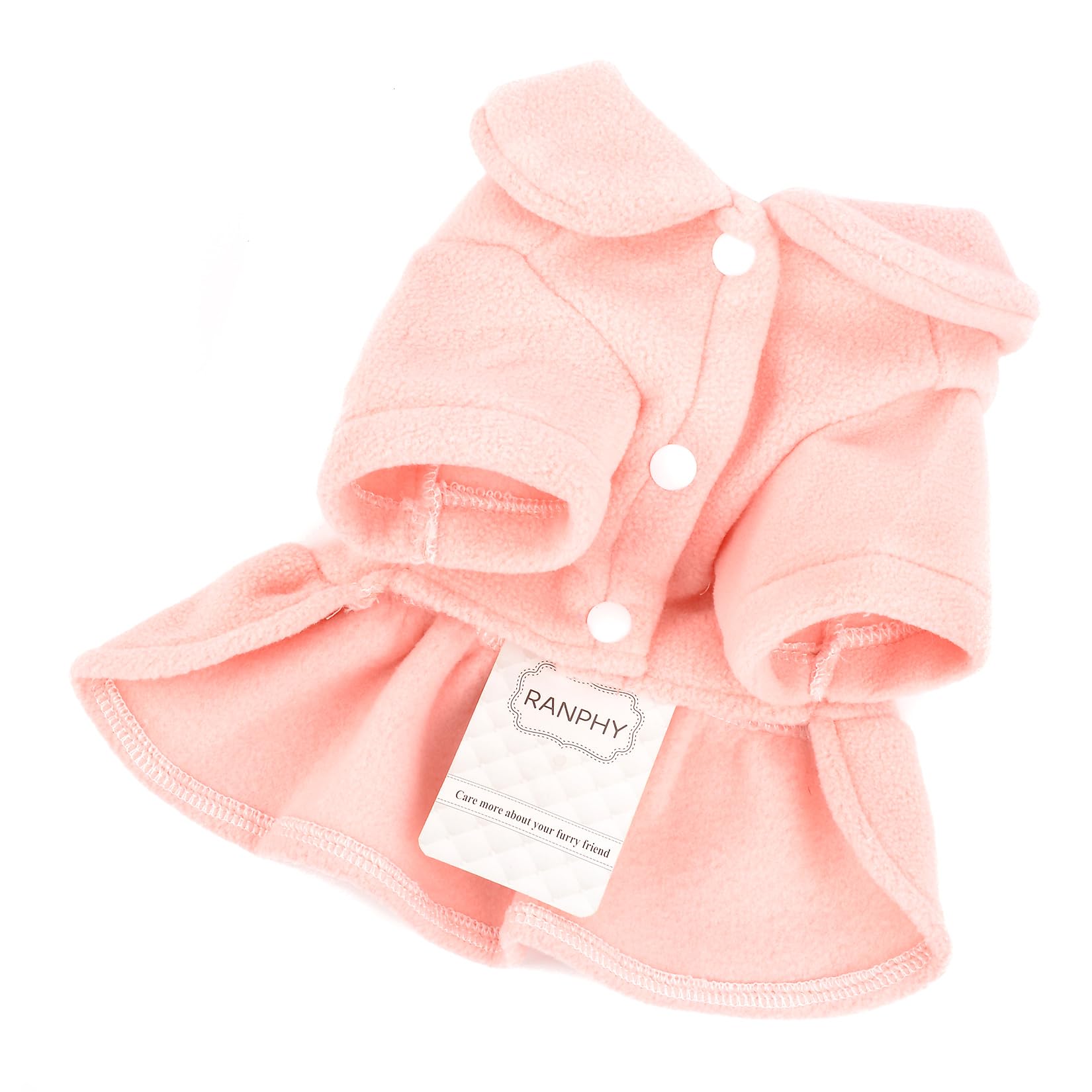 Hundegeschirr-Set Mit Kleid & Leine – Fleece, Rot Kariert, Für Kleine Hunde, Größe XS