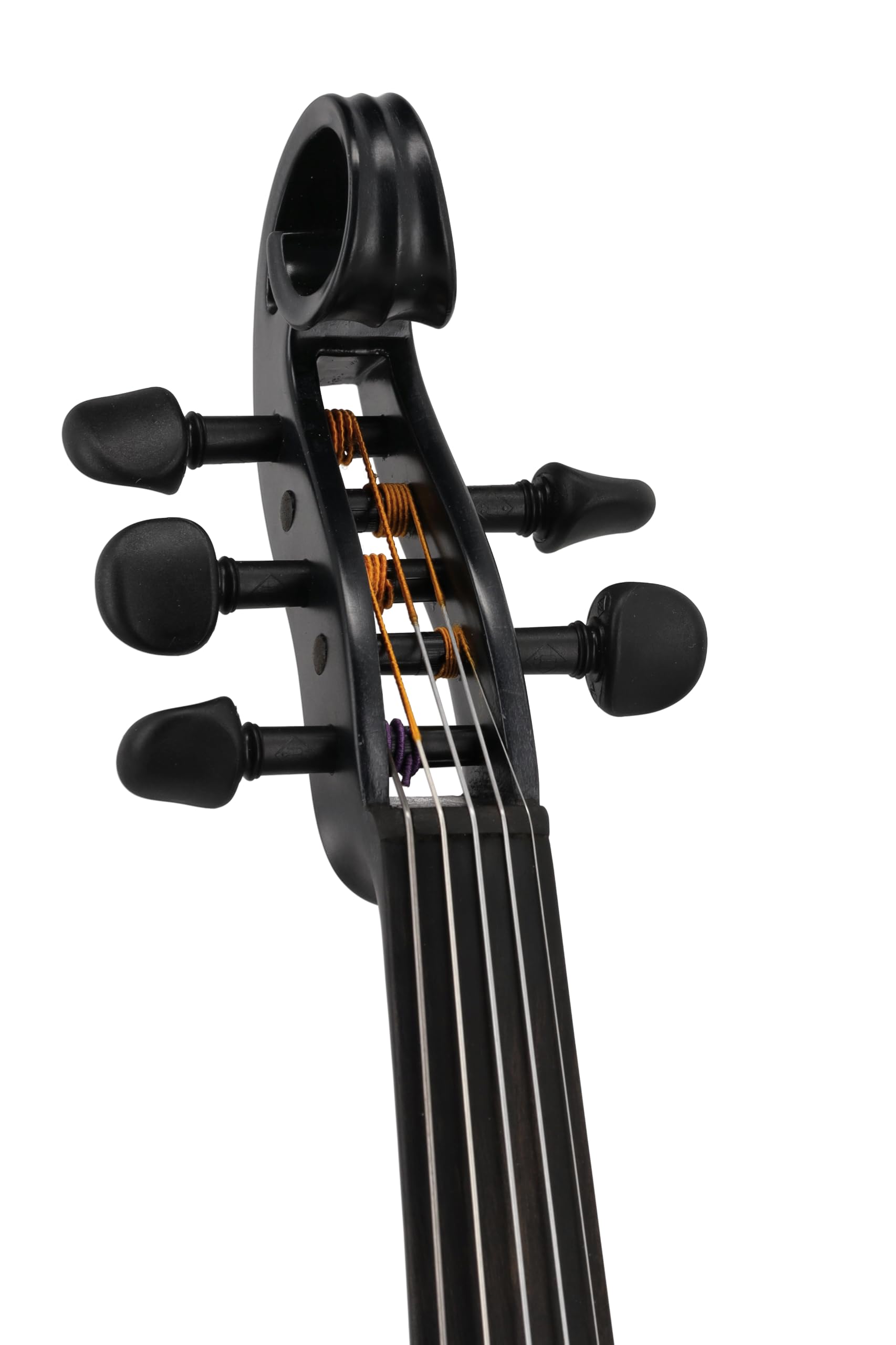 Violino elettrico GEWA, violino elettronico, Novita 3.0 nero con adattatore per poggiaspalla, 5 corde