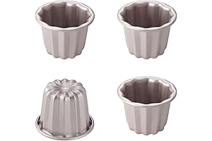 CHEFMADE Non-Stick Copper Canelé Molds