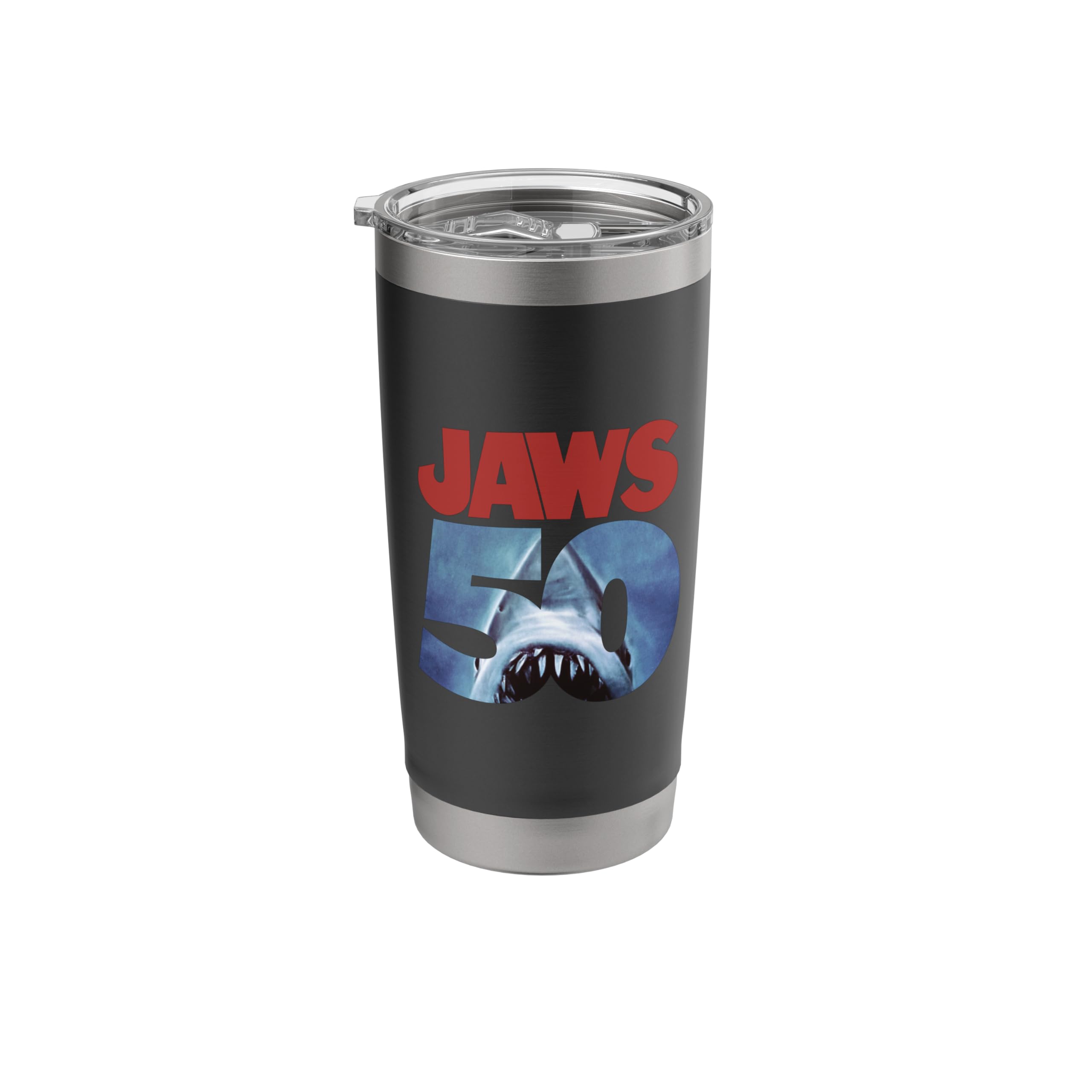 Jaws 50th Anniversary Logo Front & Back Stainless Steel Insulated Tumbler