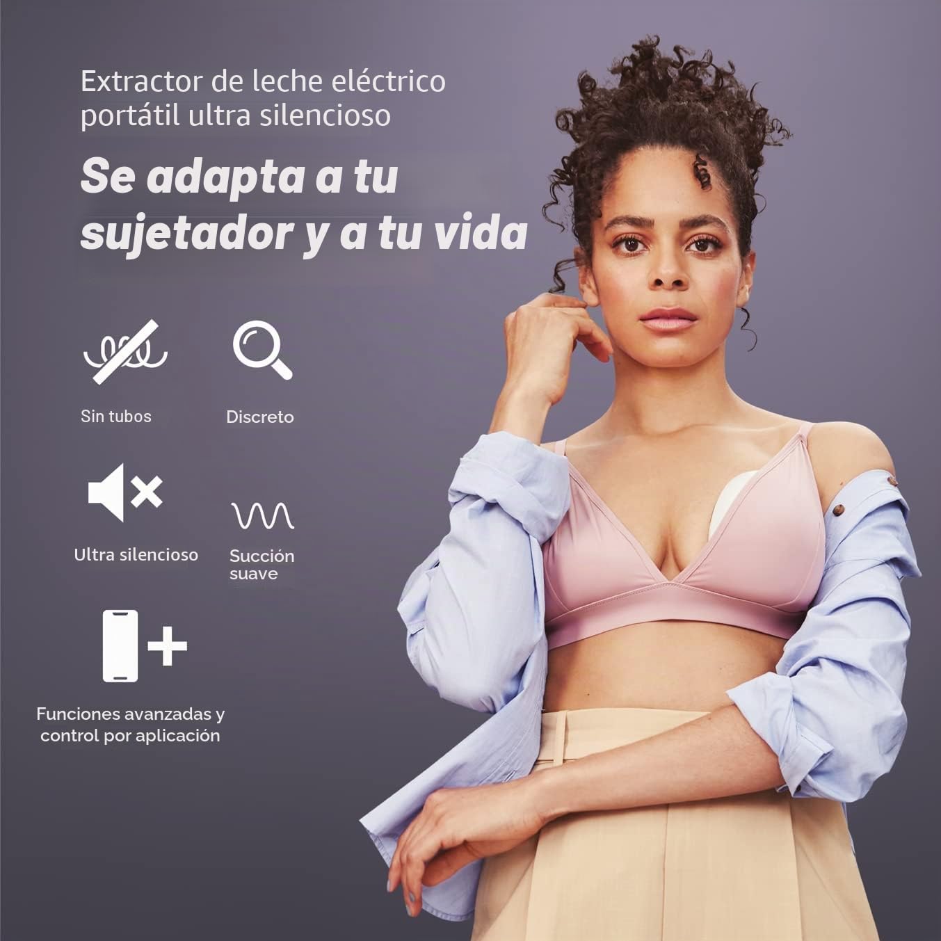 Elvie Sacaleches Eléctrico Portátil - Silencioso, Manos Libres - Cabe en tu Sujetador - Fácil de Limpiar y Transportar - Tecnología Innovadora