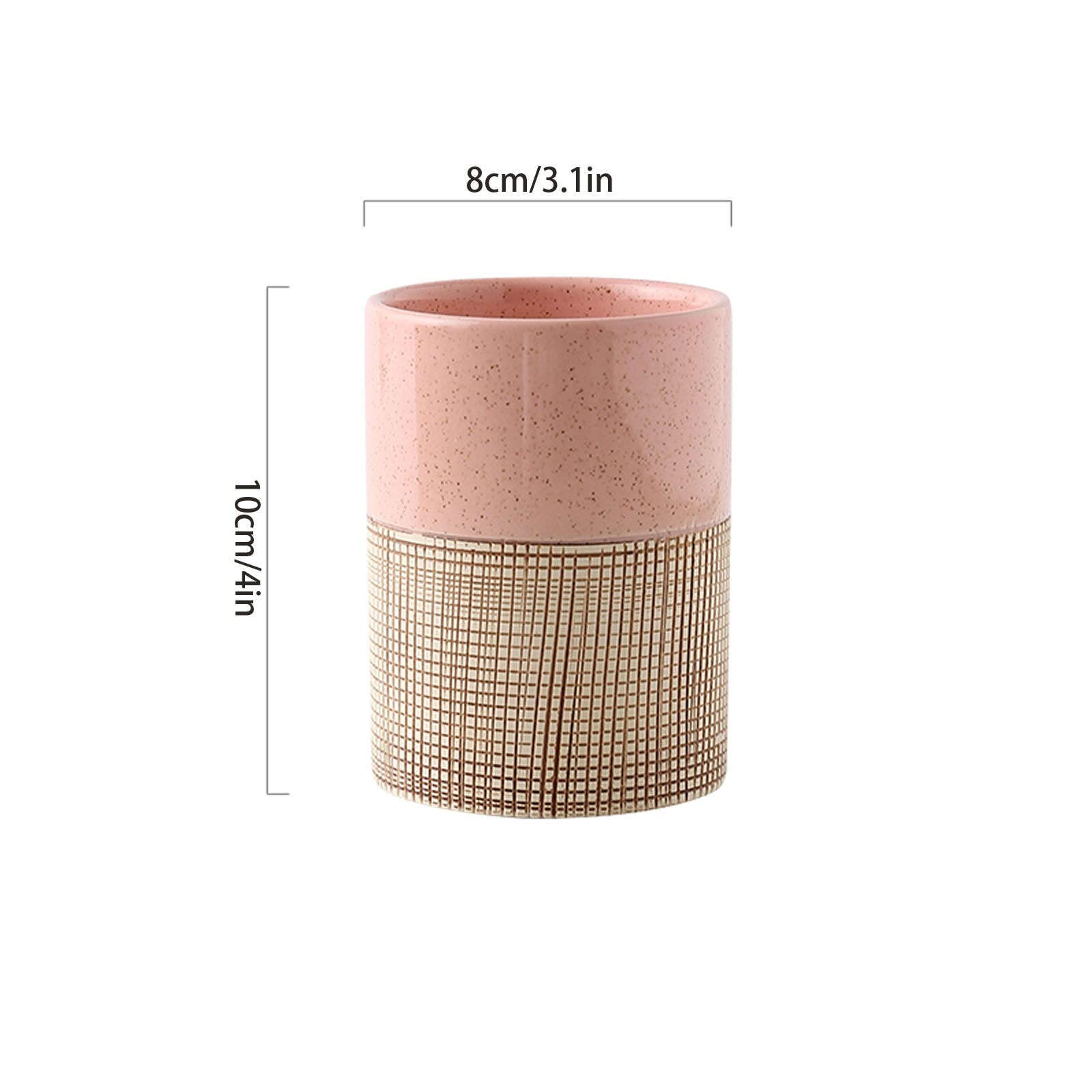 Kubek na szczoteczkę do zębów, kubek do płukania ust / 8x8x10cm ceramiczny kubek na szczoteczkę do zębów, porcelanowy kubek łazienkowy, uchwyt na szczoteczkę do zębów, kubek łazienkowy-f-8x8x10cm (Co