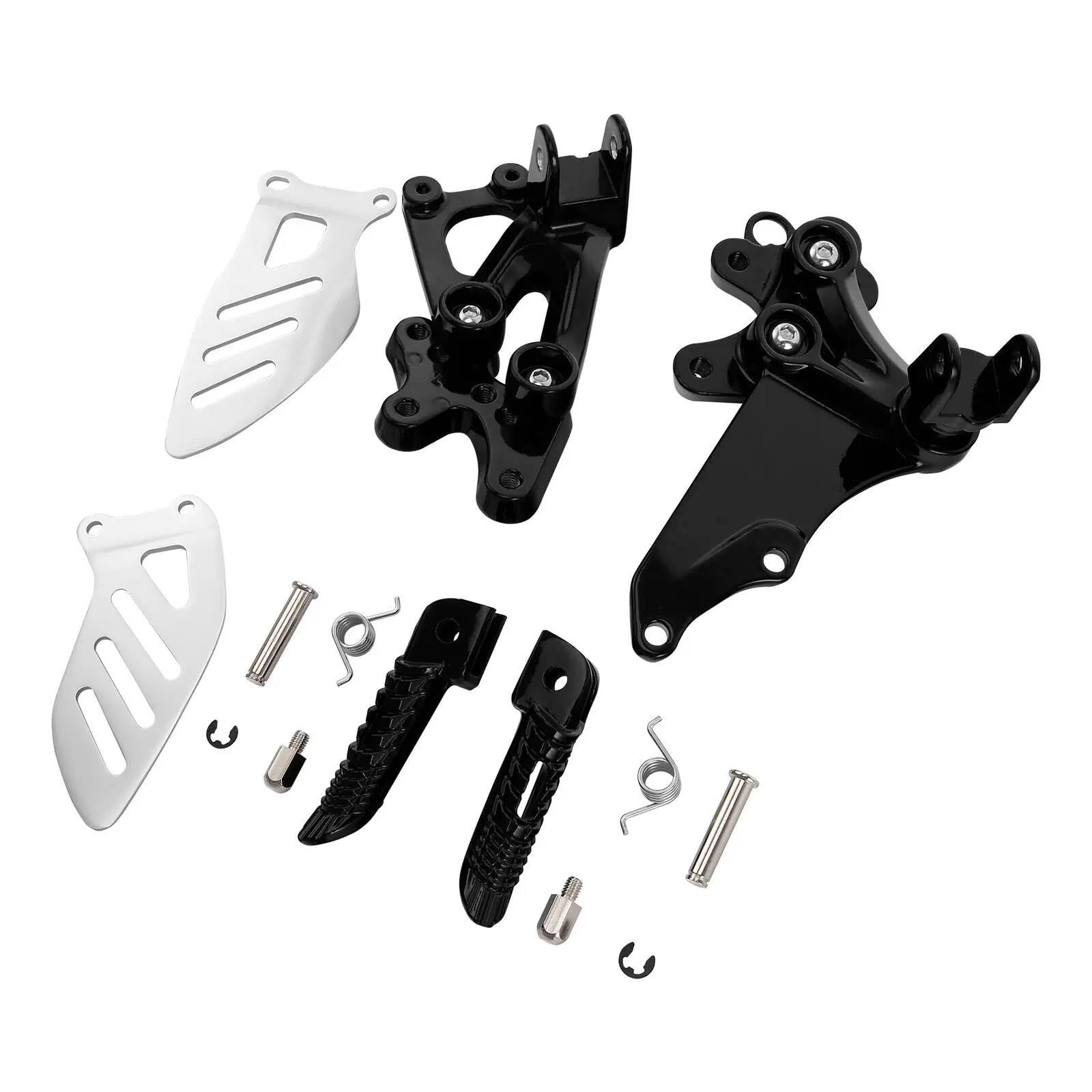 Repose-Pieds Moto GSXR 600 Aluminium Anodisé - Repose-Pied Avant Conducteur Robuste Noir