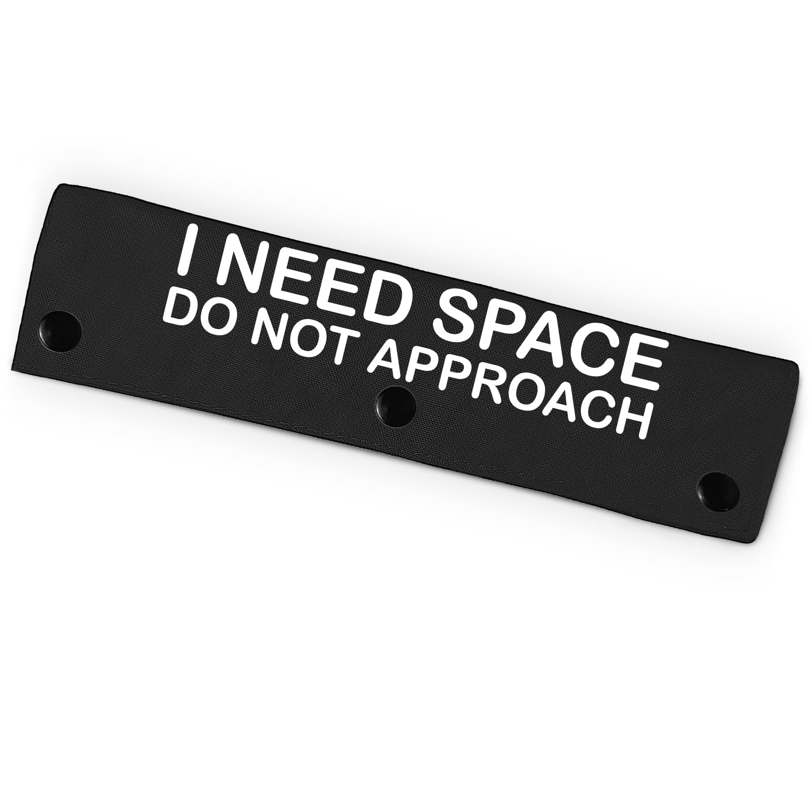 I Need Space Do Not Approach Pet Leash for Dogs, Funny Dog Leash Wrap for Pet Dog Lovers Owners Gift (Black)